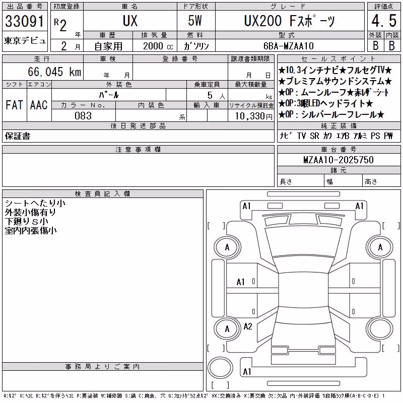 LEXUS UX200