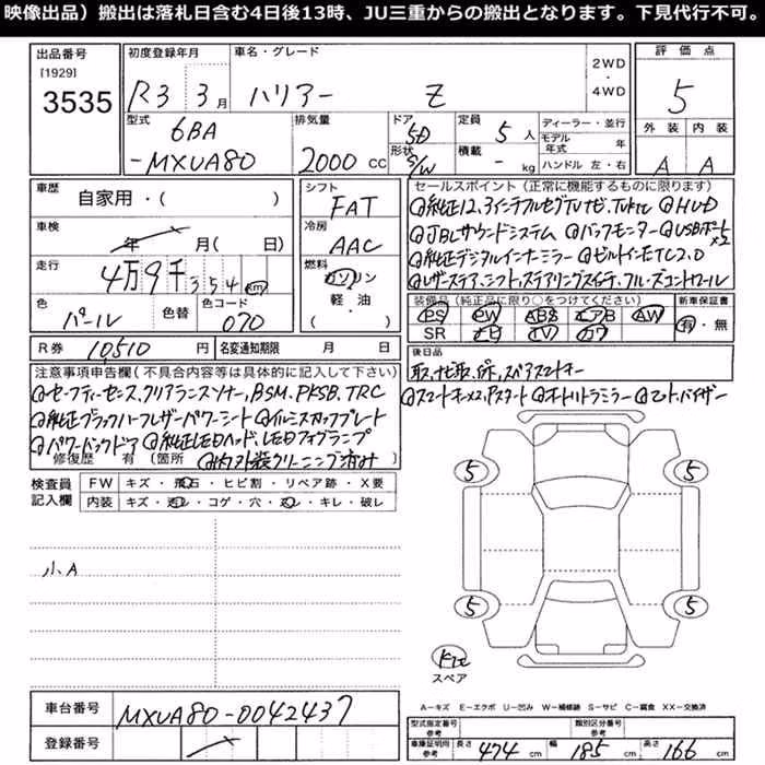 TOYOTA HARRIER