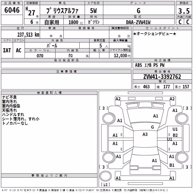 TOYOTA PRIUS ALPHA
