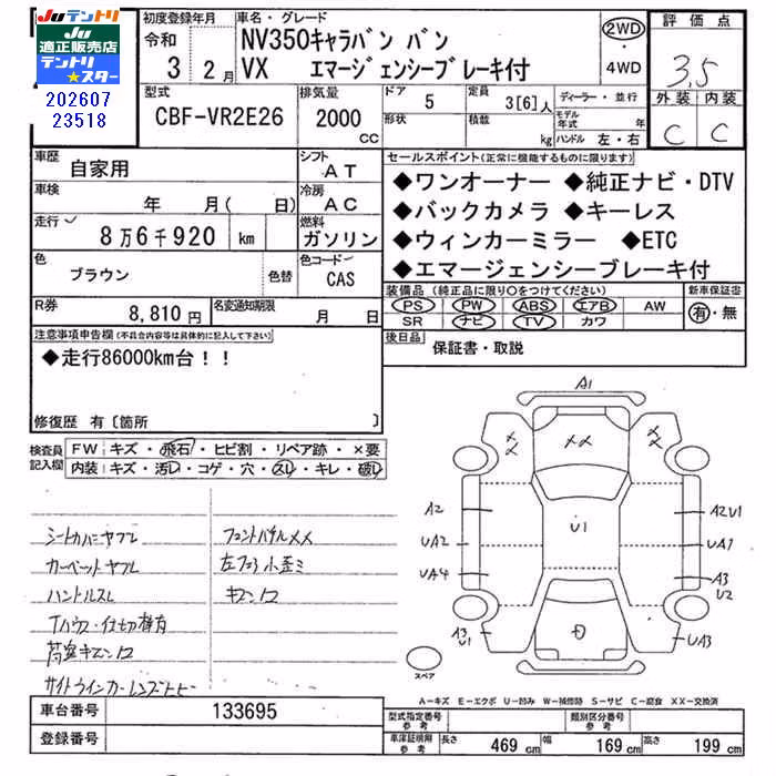 NISSAN NV350 CARAVAN