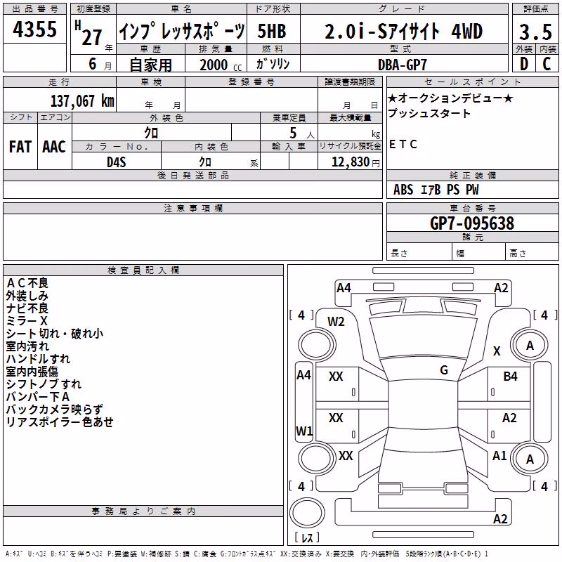 SUBARU XV