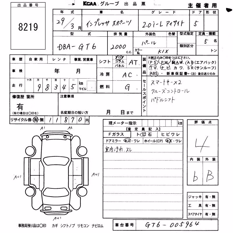 SUBARU IMPREZA