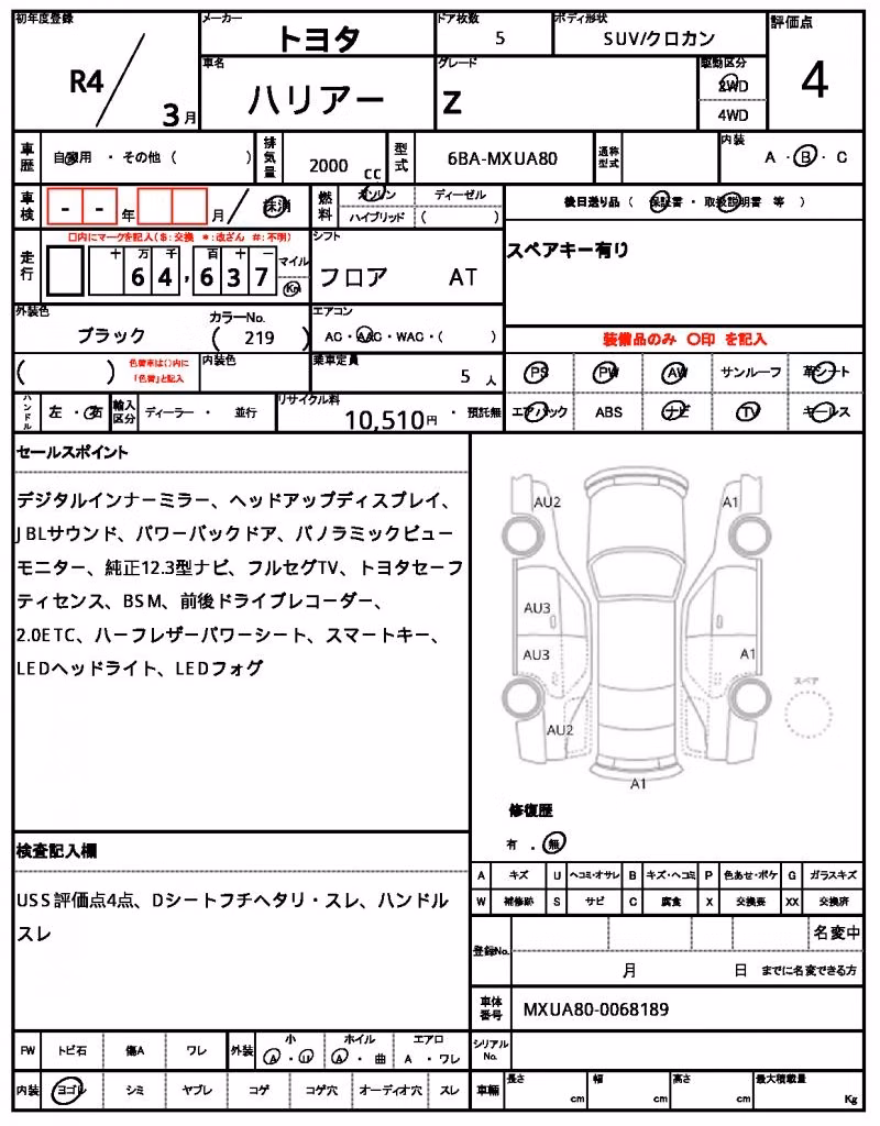 TOYOTA HARRIER
