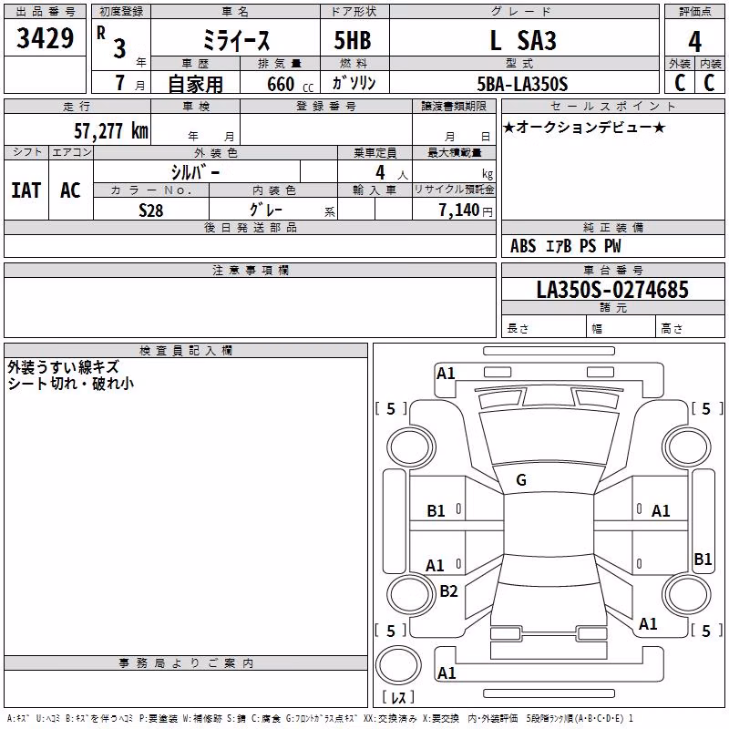 DAIHATSU MIRA E:S