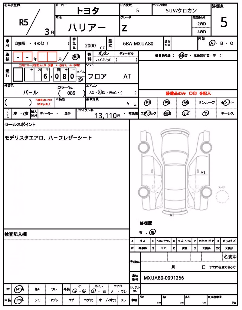 TOYOTA HARRIER