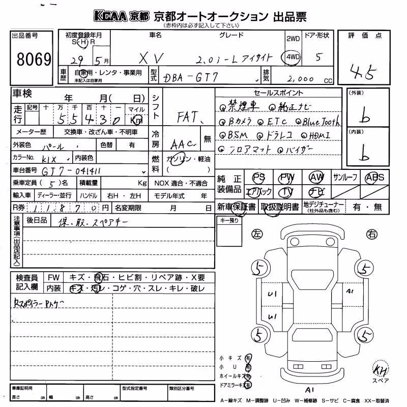 SUBARU XV