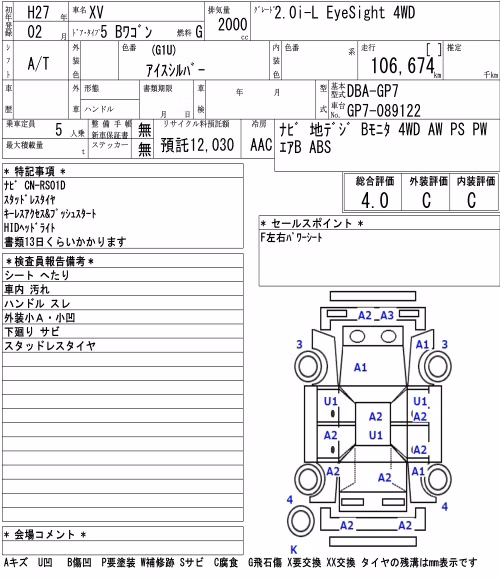SUBARU XV
