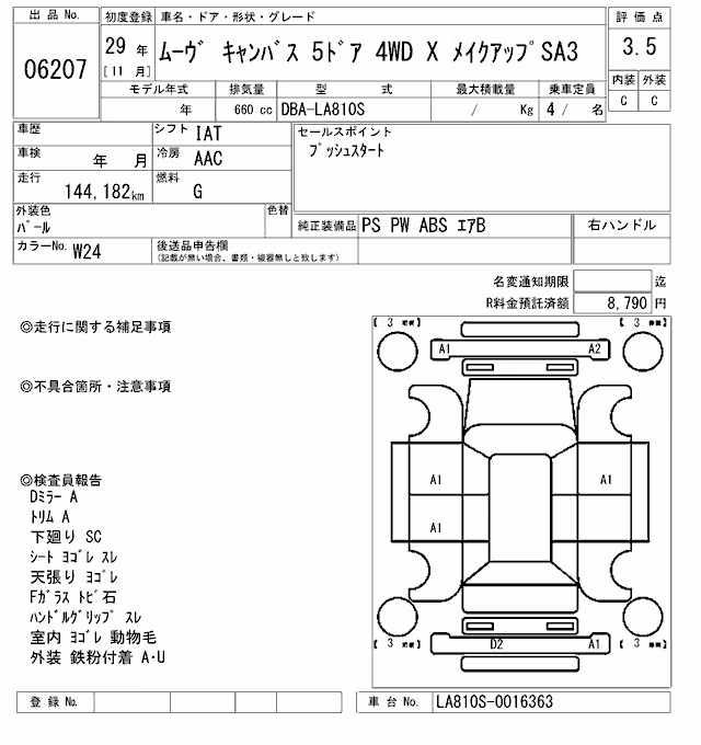 DAIHATSU MOVE CANBUS