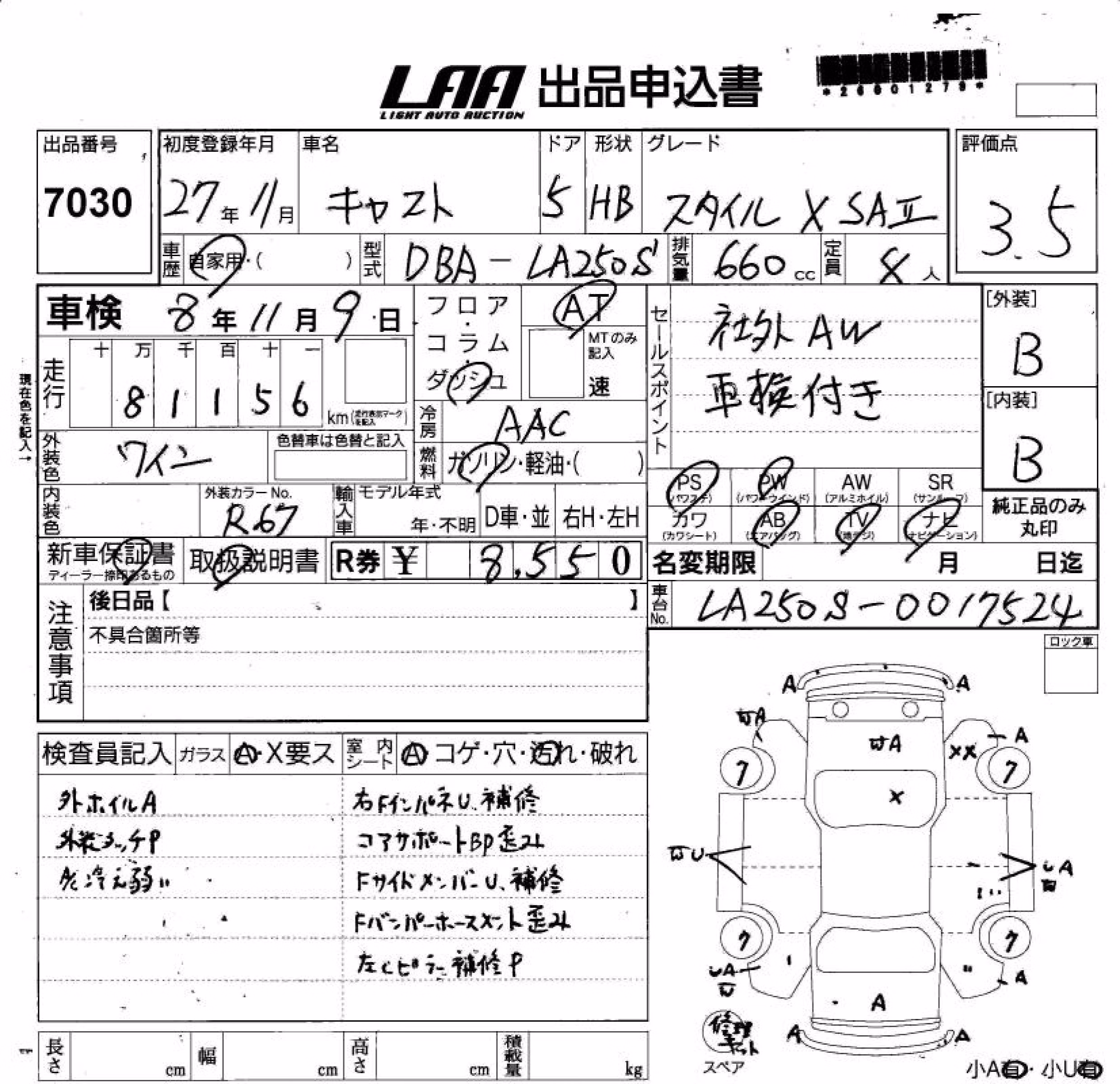 DAIHATSU CAST