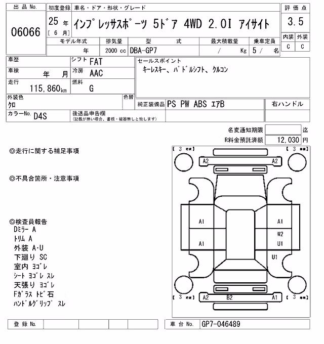 SUBARU XV