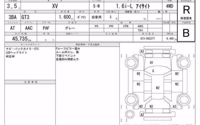 SUBARU XV