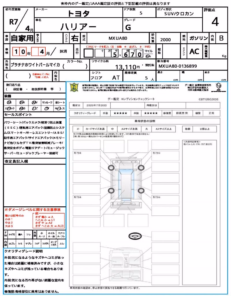 TOYOTA HARRIER