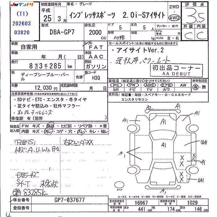 SUBARU XV