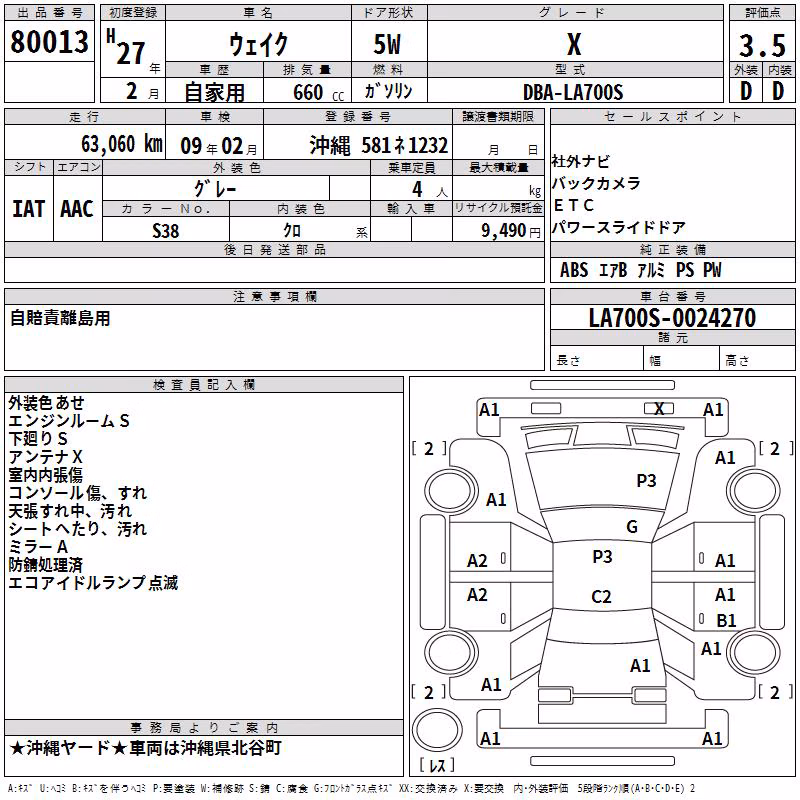 DAIHATSU WAKE