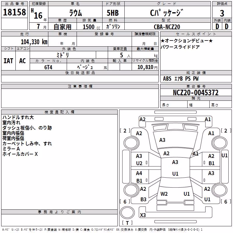 TOYOTA RAUM