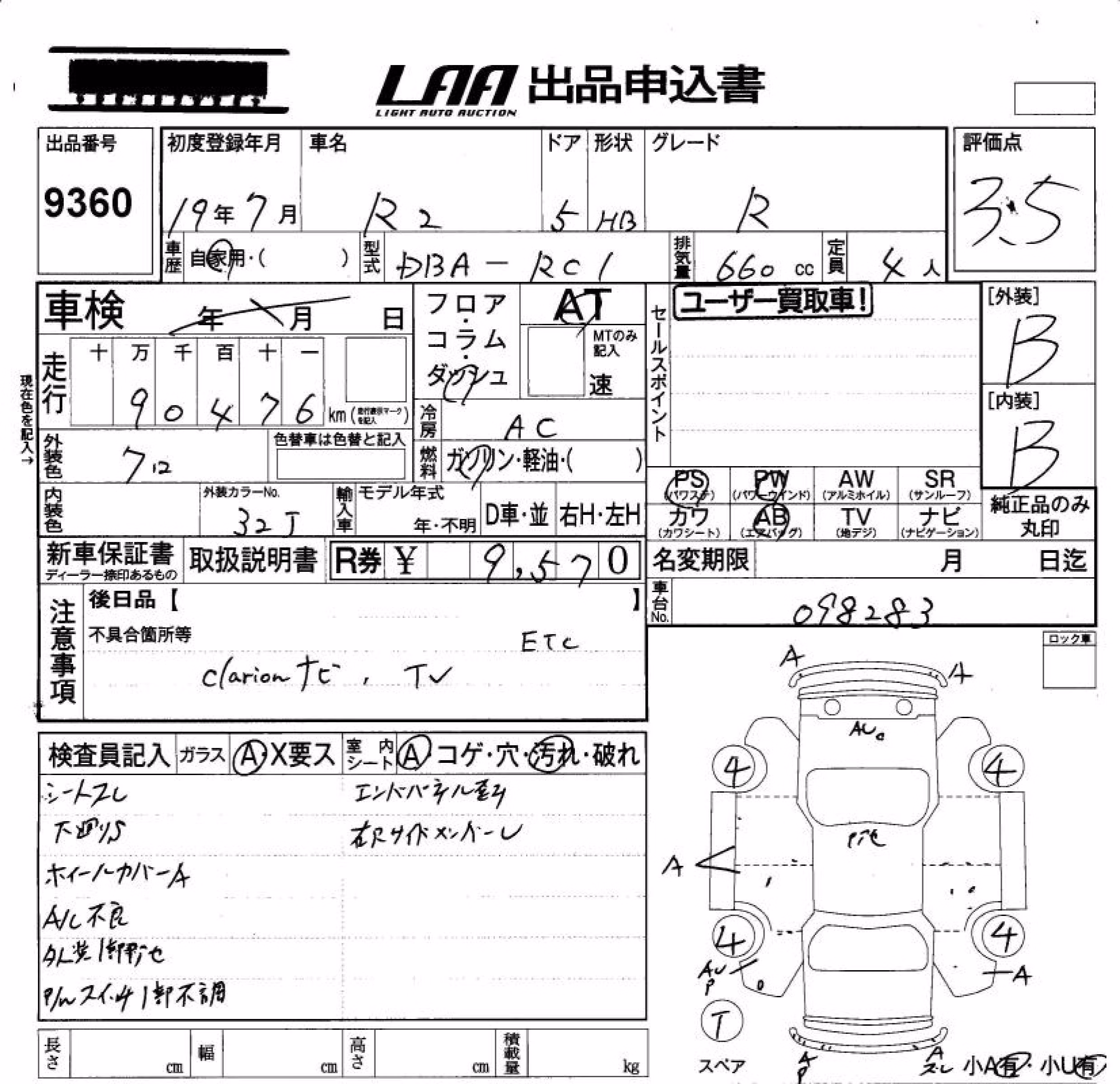 SUBARU R2