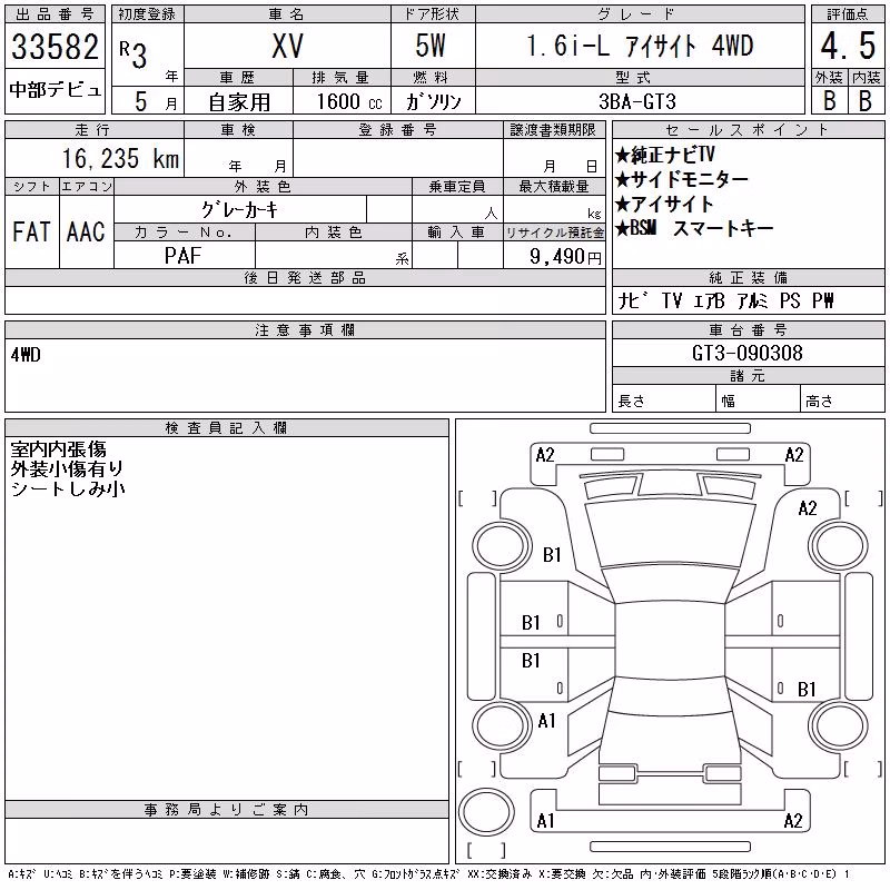 SUBARU XV