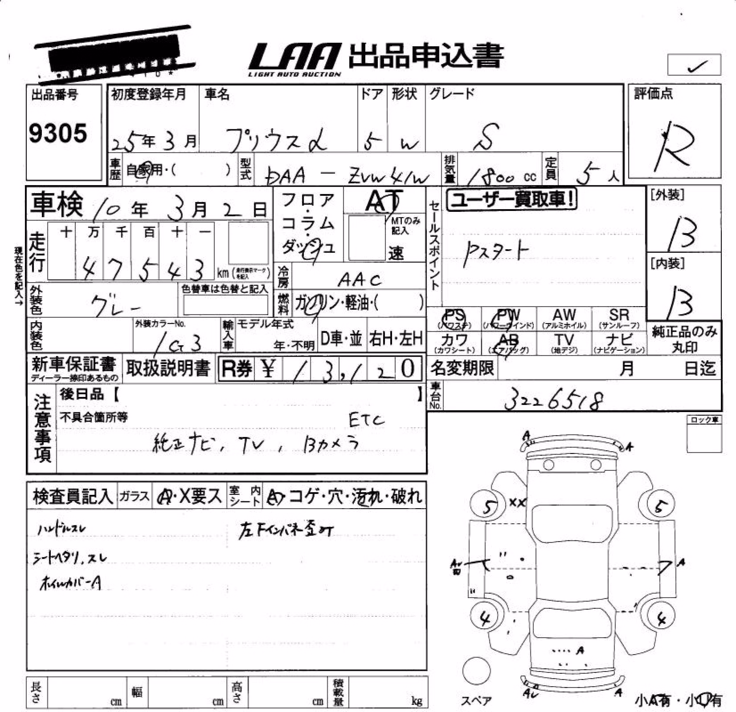 TOYOTA PRIUS ALPHA