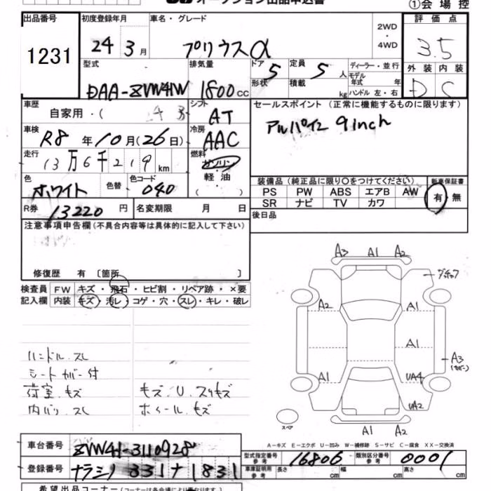 TOYOTA PRIUS ALPHA