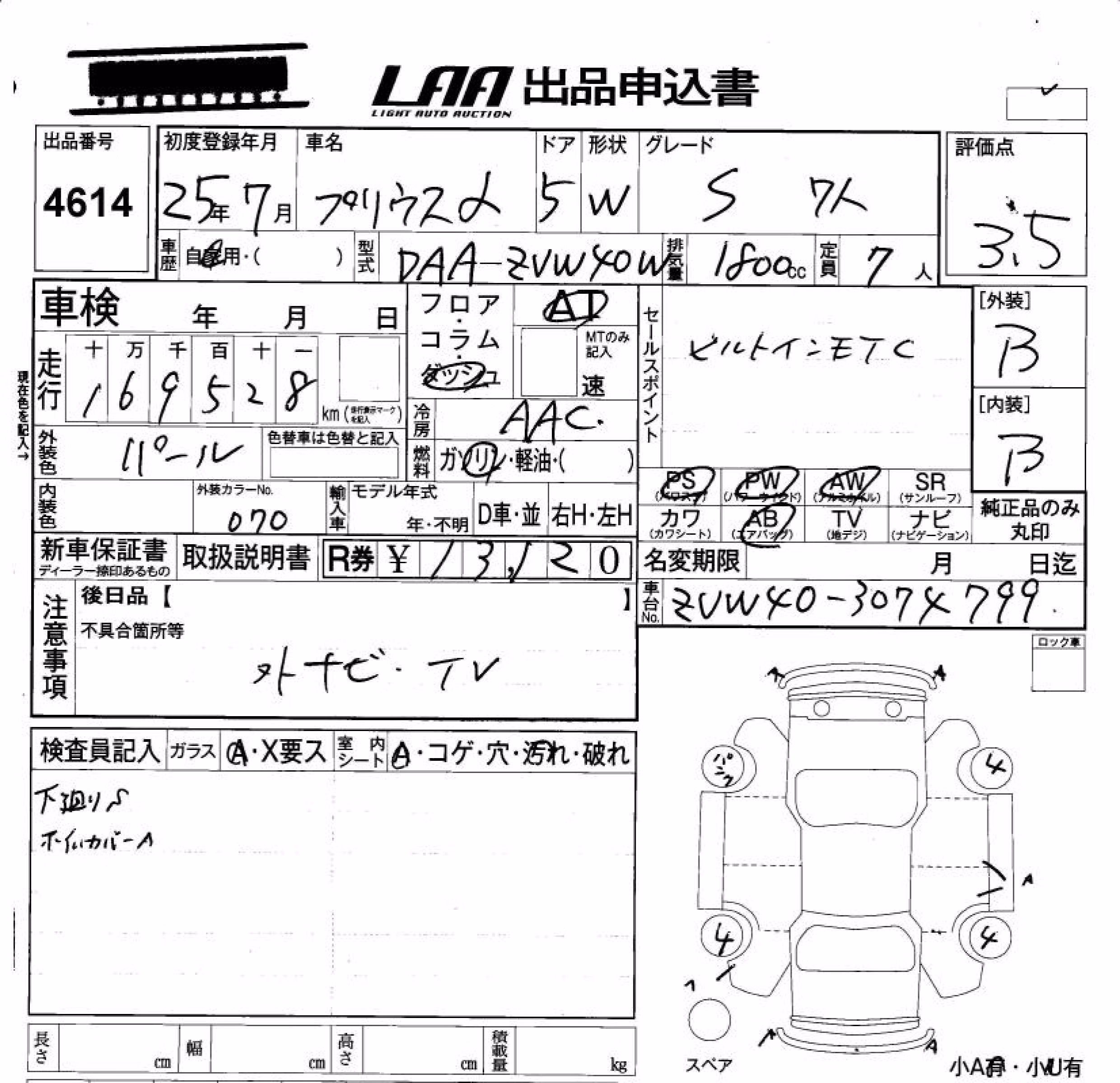 TOYOTA PRIUS ALPHA