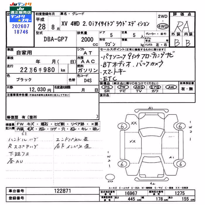 SUBARU XV