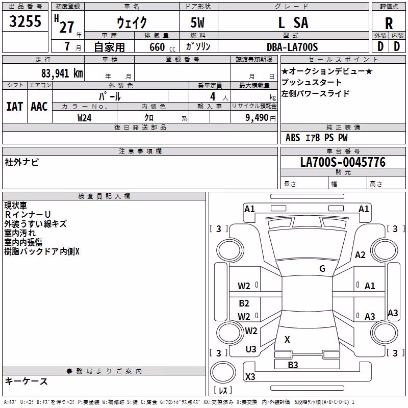 DAIHATSU WAKE