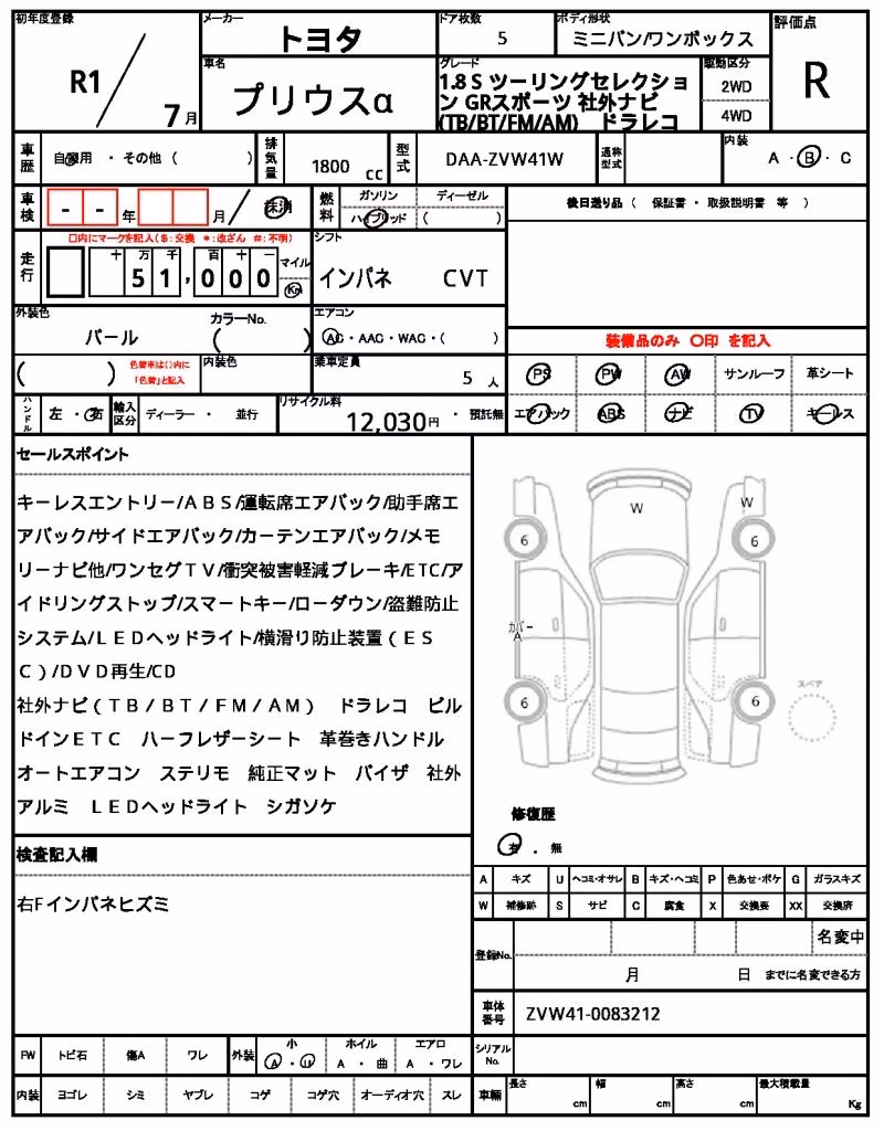 TOYOTA PRIUS ALPHA