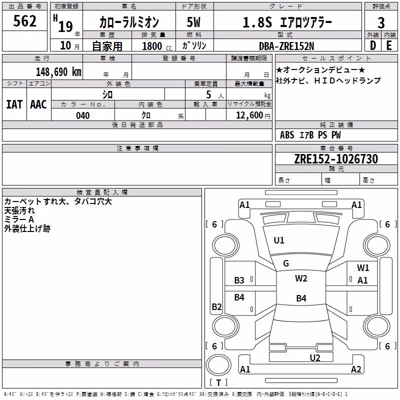 TOYOTA COROLLA RUMION