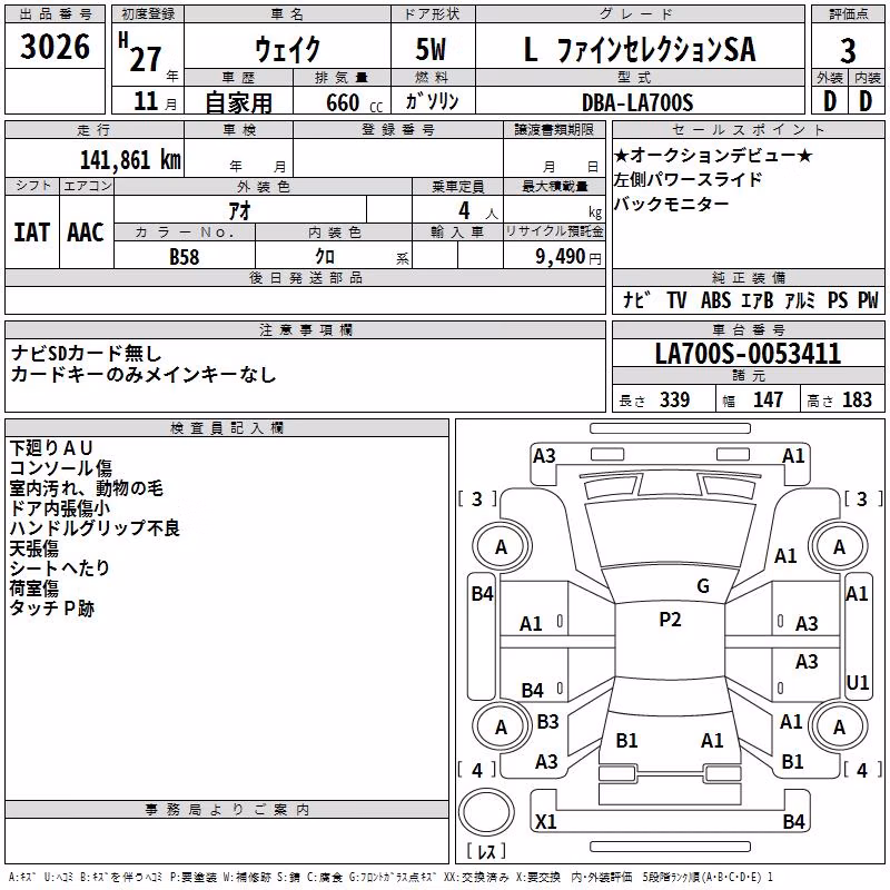 DAIHATSU WAKE