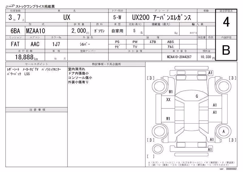 LEXUS UX200
