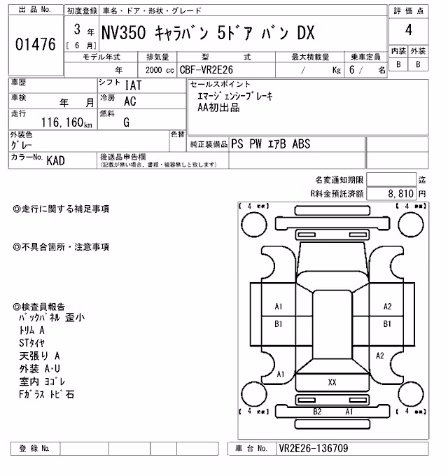 NISSAN NV350 CARAVAN