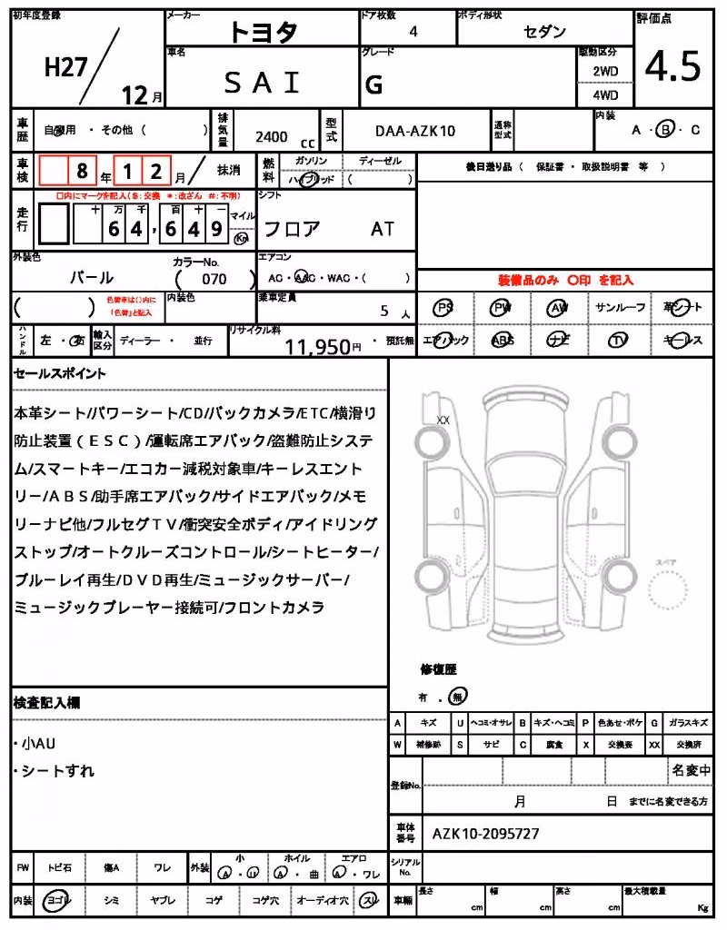 TOYOTA SAI