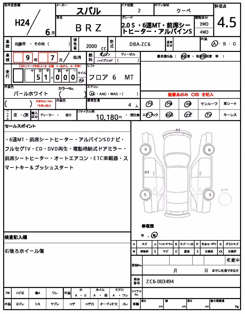 SUBARU BRZ