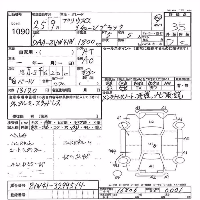 TOYOTA PRIUS ALPHA