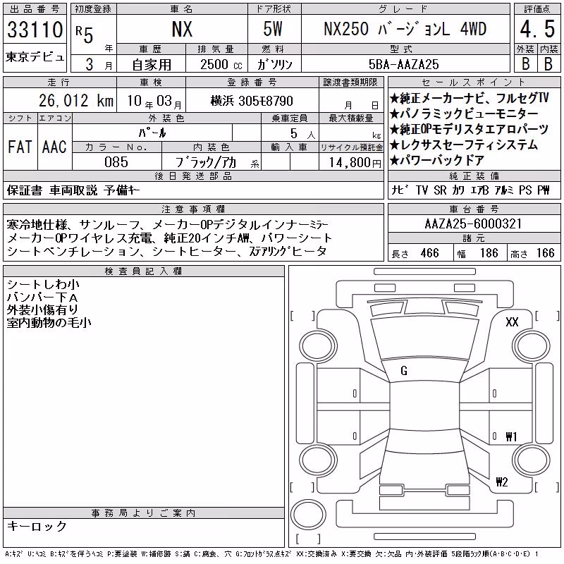 LEXUS NX250