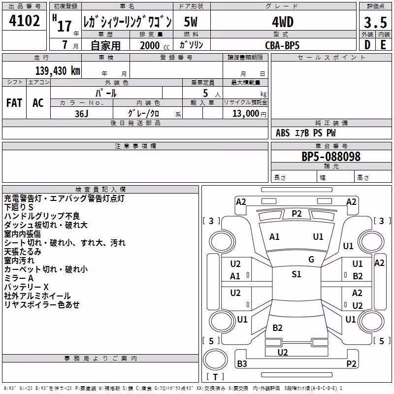 SUBARU LEGACY