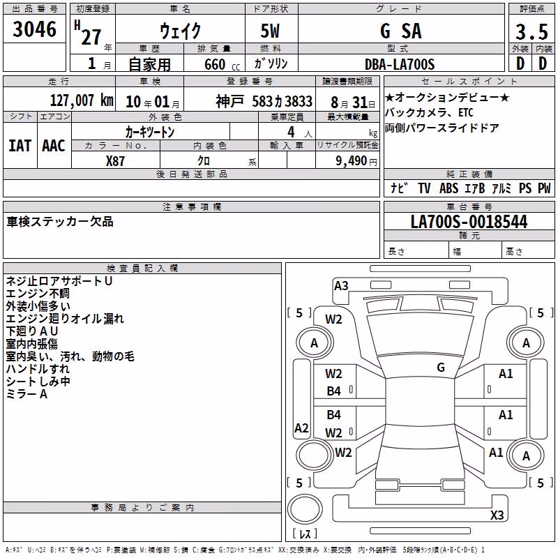 DAIHATSU WAKE