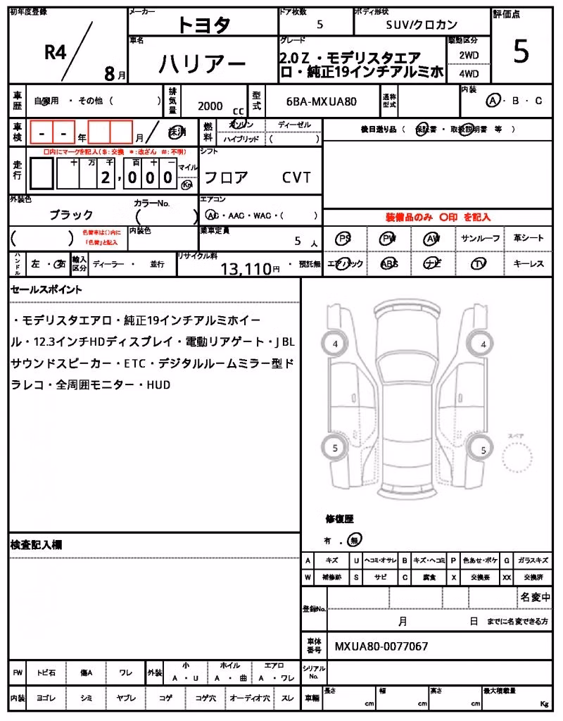 TOYOTA HARRIER