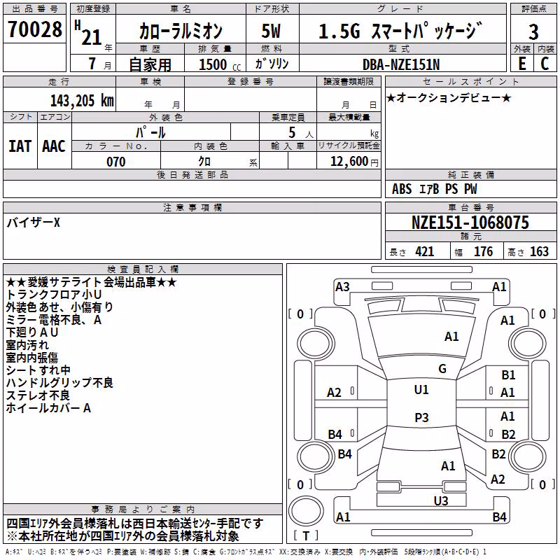 TOYOTA COROLLA RUMION