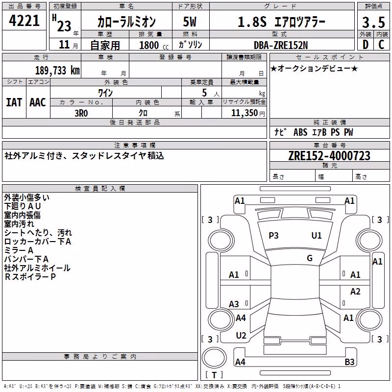 TOYOTA COROLLA RUMION