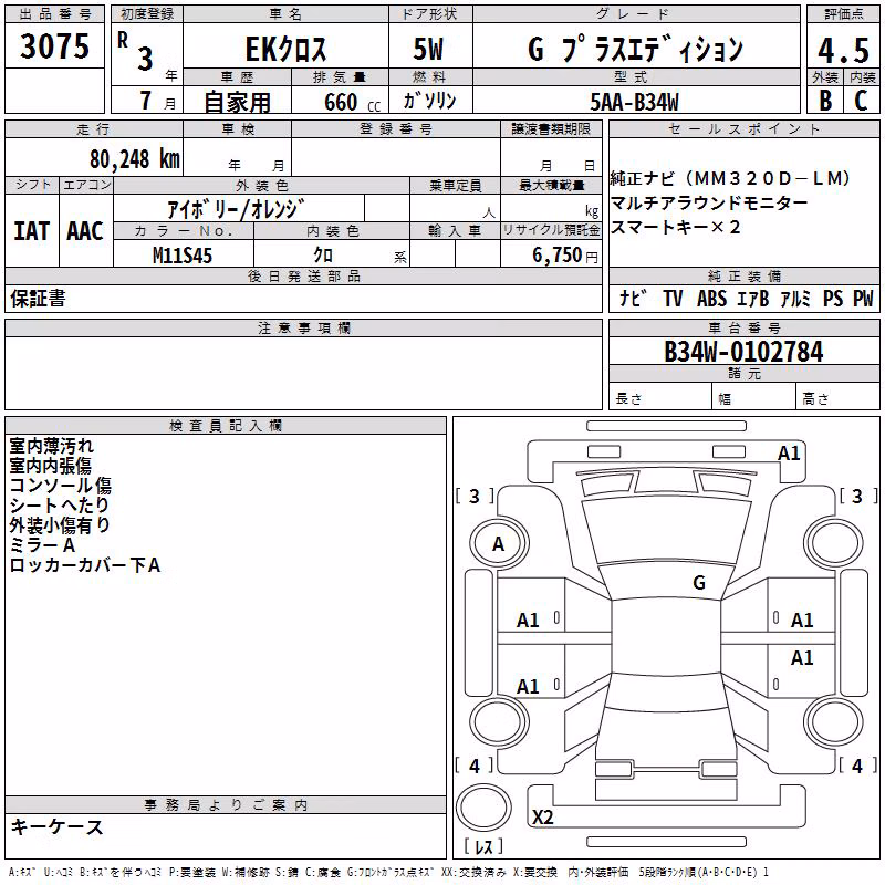 MITSUBISHI EK X
