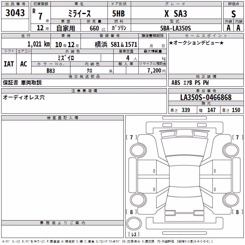 DAIHATSU MIRA E:S