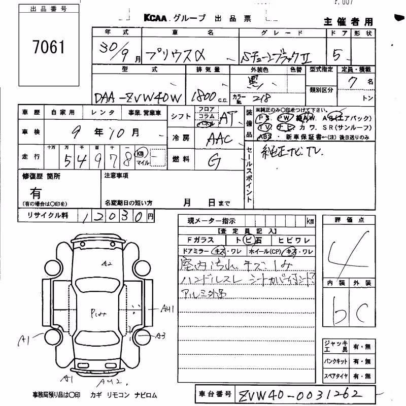 TOYOTA PRIUS ALPHA
