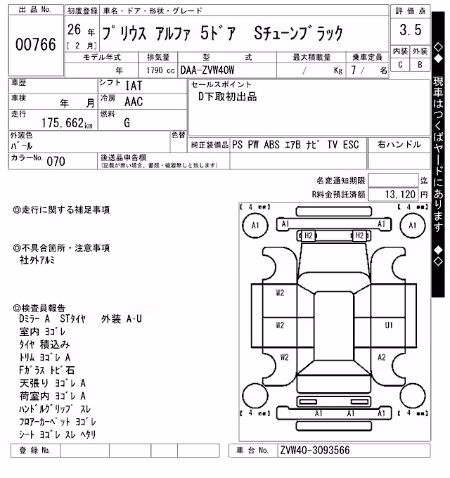 TOYOTA PRIUS ALPHA
