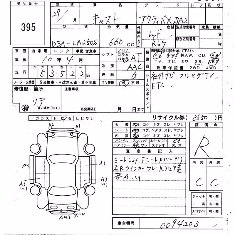 DAIHATSU CAST