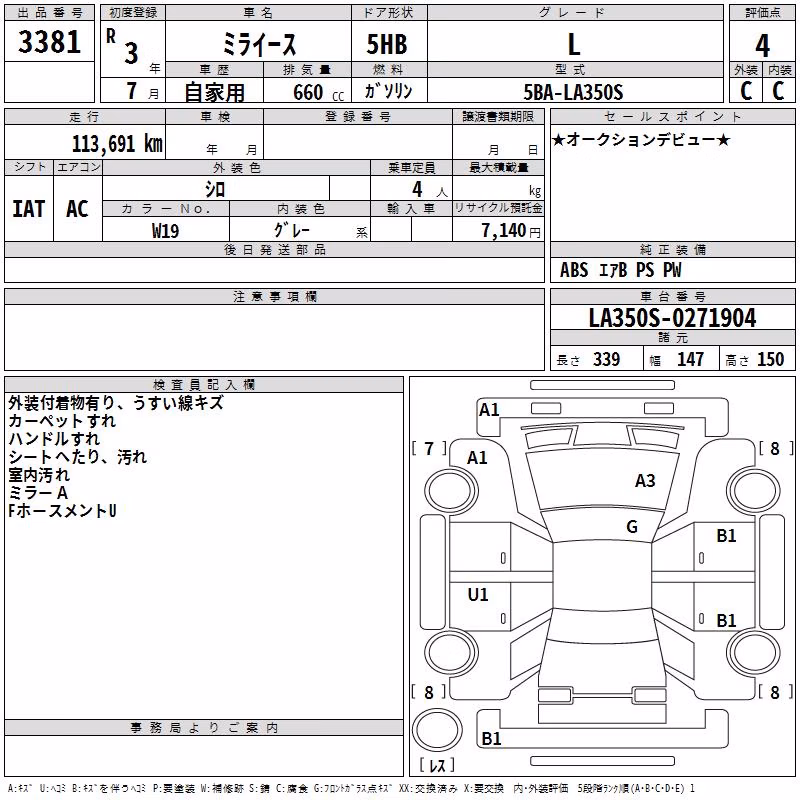 DAIHATSU MIRA E:S