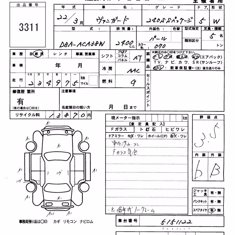 TOYOTA VANGUARD