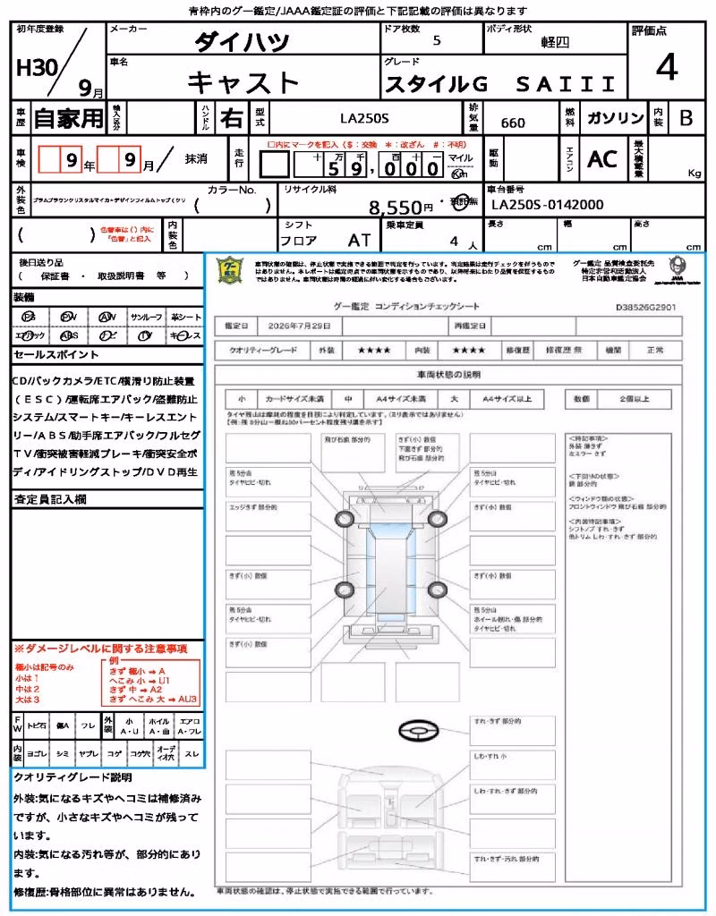 DAIHATSU CAST