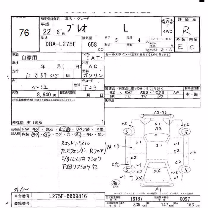 SUBARU PLEO