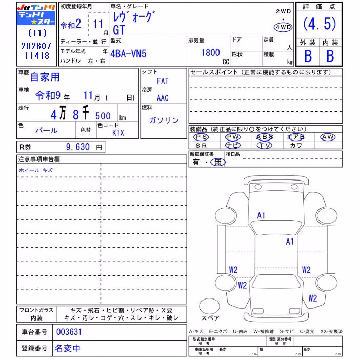 SUBARU LEVORG
